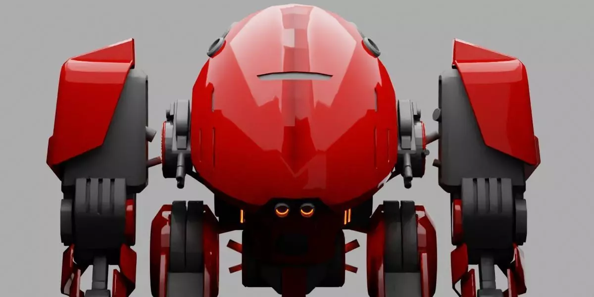 combat robot 3D model_0