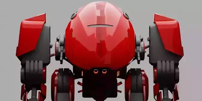 combat robot 3D model