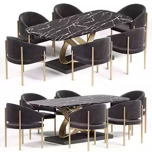 Solana Dining Chair And COLE Table