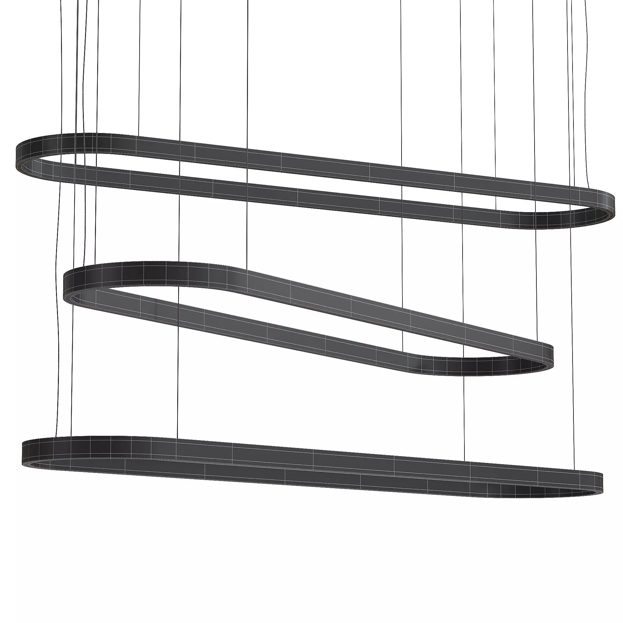 Euroluce Lampadari Profile Oval Pendant Lamp 3D model_0