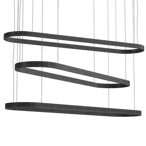Euroluce Lampadari Profile Oval Pendant Lamp