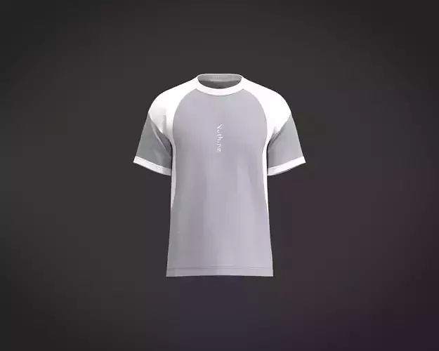 Cut and Sew T-Shirt with lettering graphic 