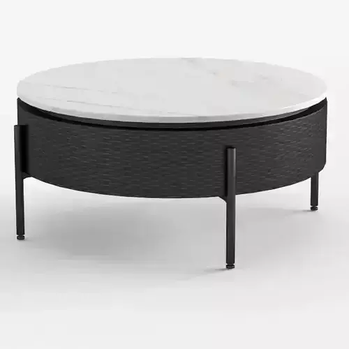 synthetic wicker center table