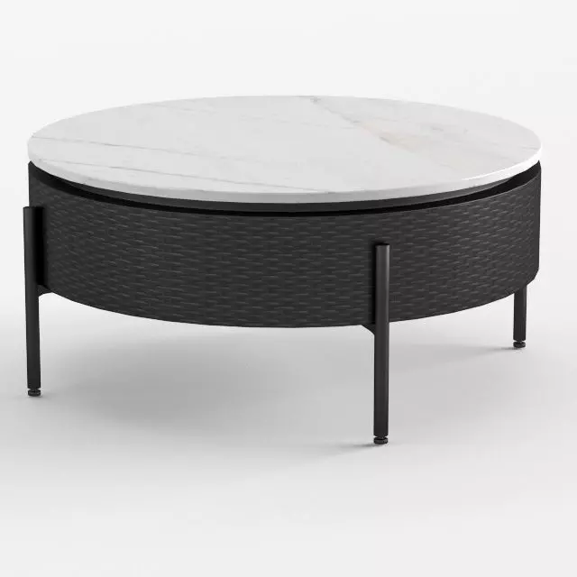synthetic wicker center table 3D model
