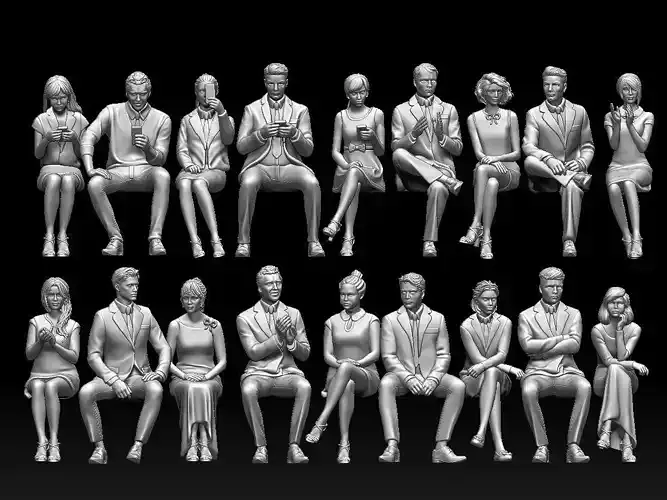 men women 3D print model