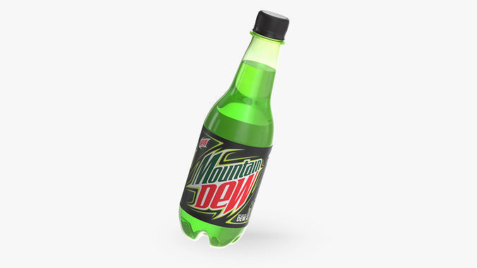 Mountain Dew Soft Drink Neon Bottle 3D model