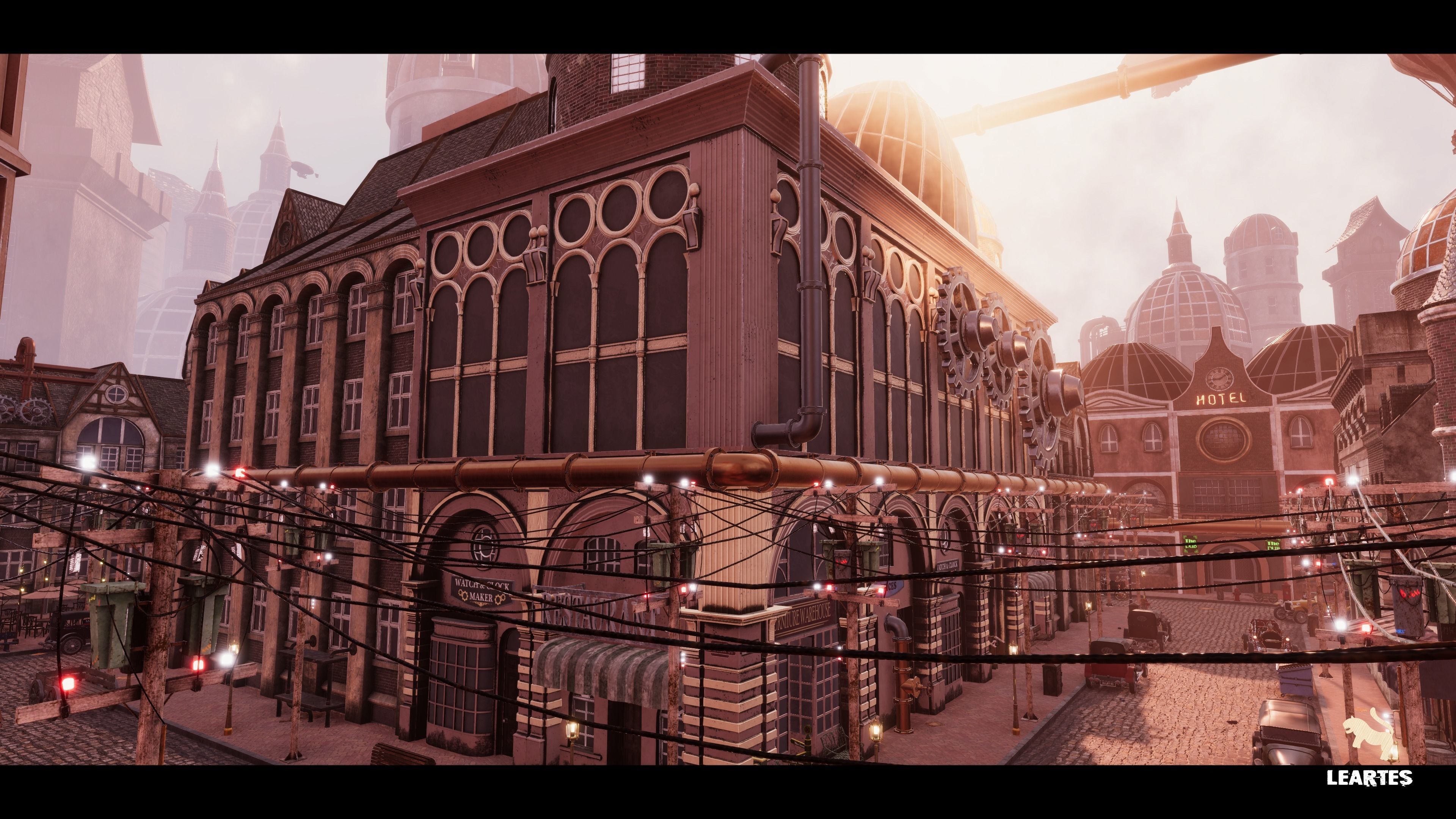 Steampunk - Victorian Environment Megapack Low-poly 3D model_8