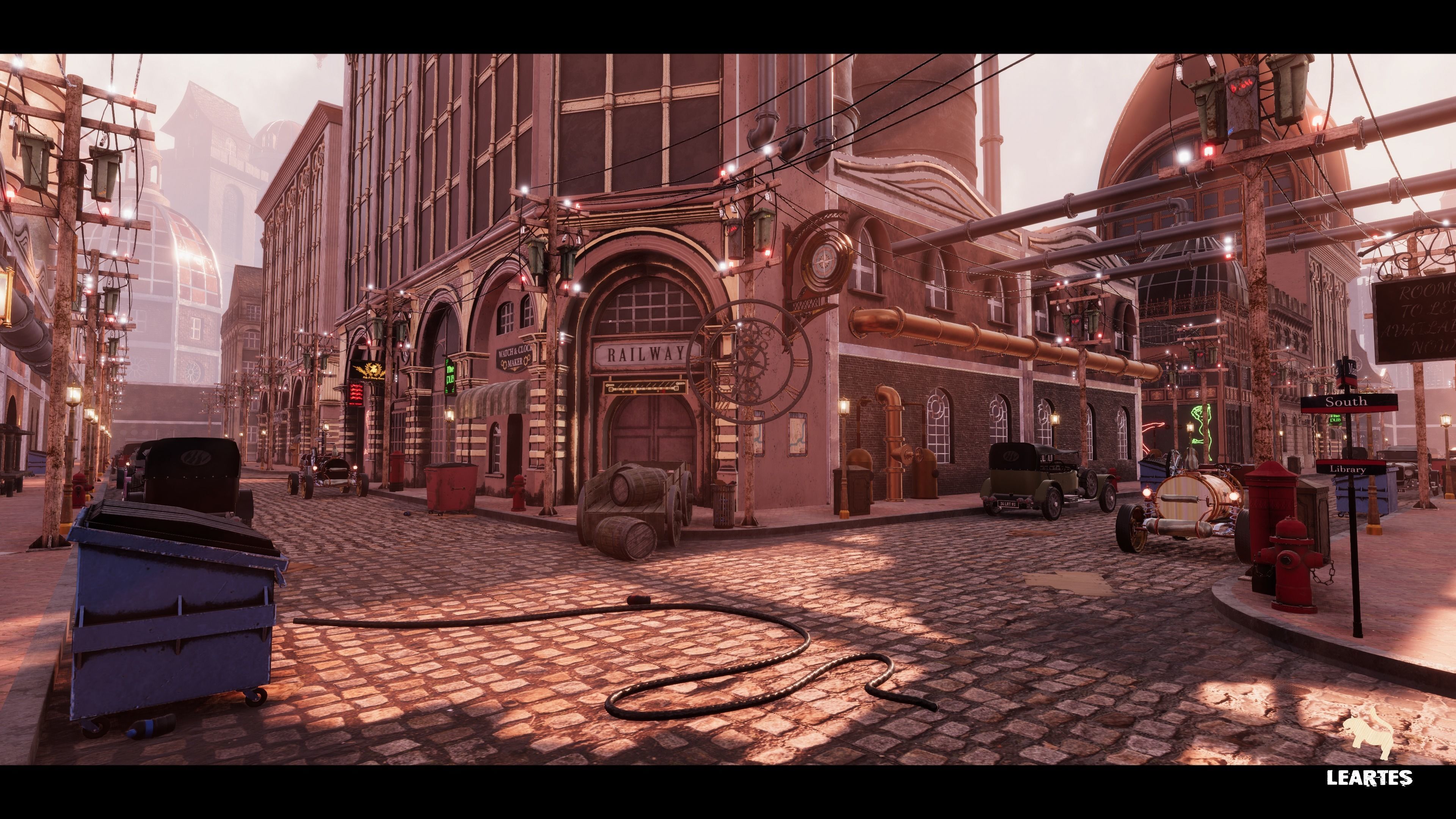 Steampunk - Victorian Environment Megapack Low-poly 3D model_5