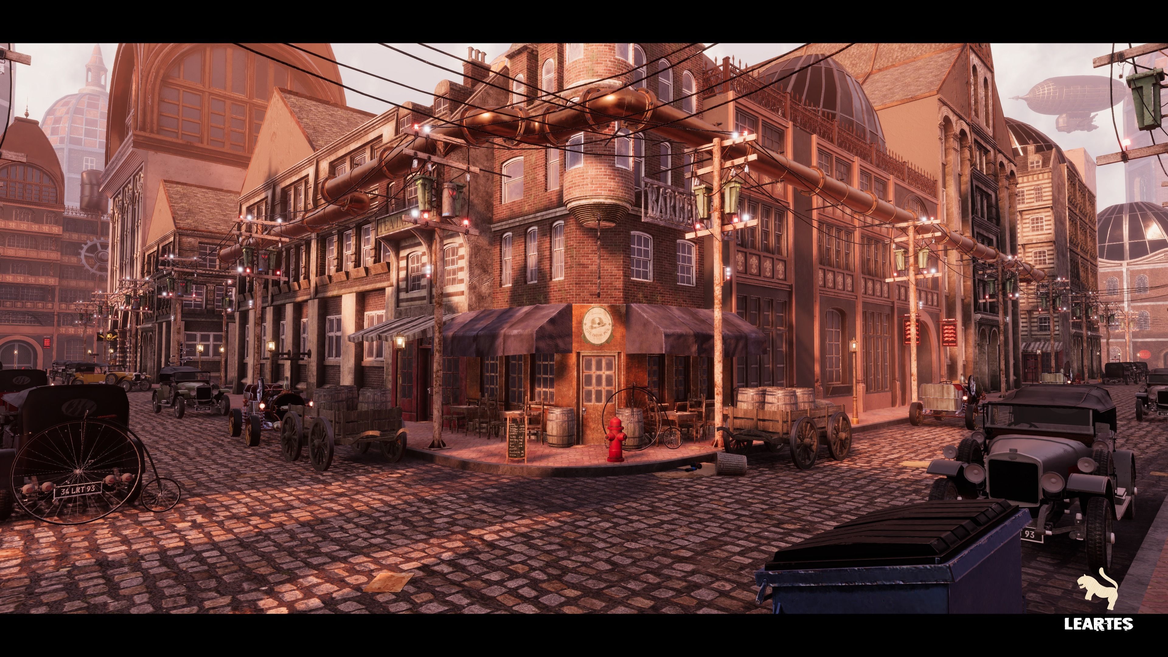 Steampunk - Victorian Environment Megapack Low-poly 3D model_13