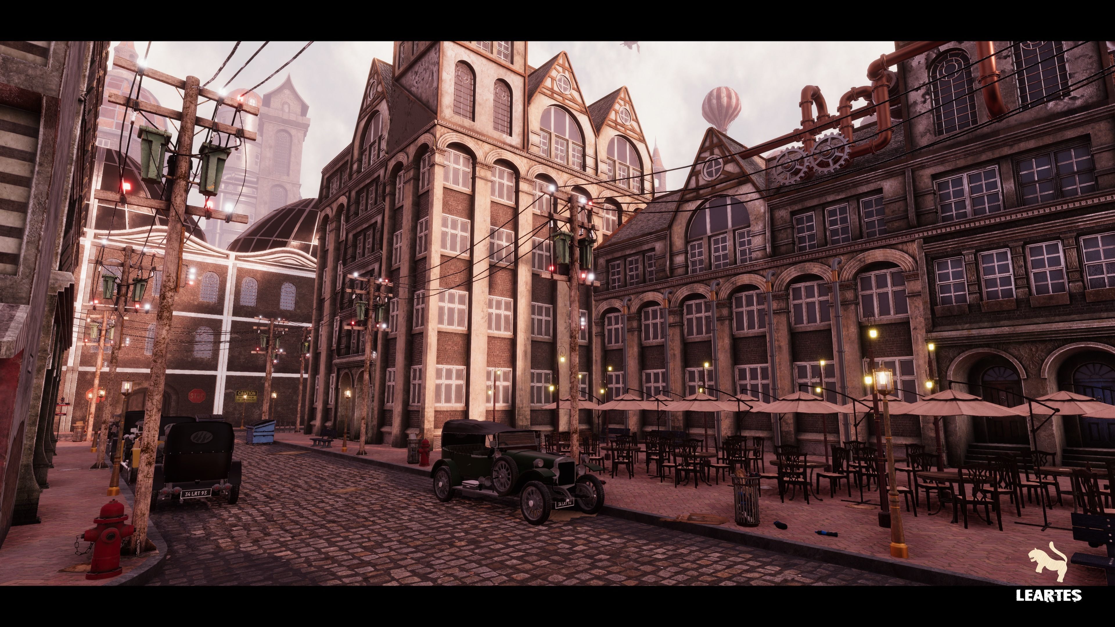 Steampunk - Victorian Environment Megapack Low-poly 3D model_7