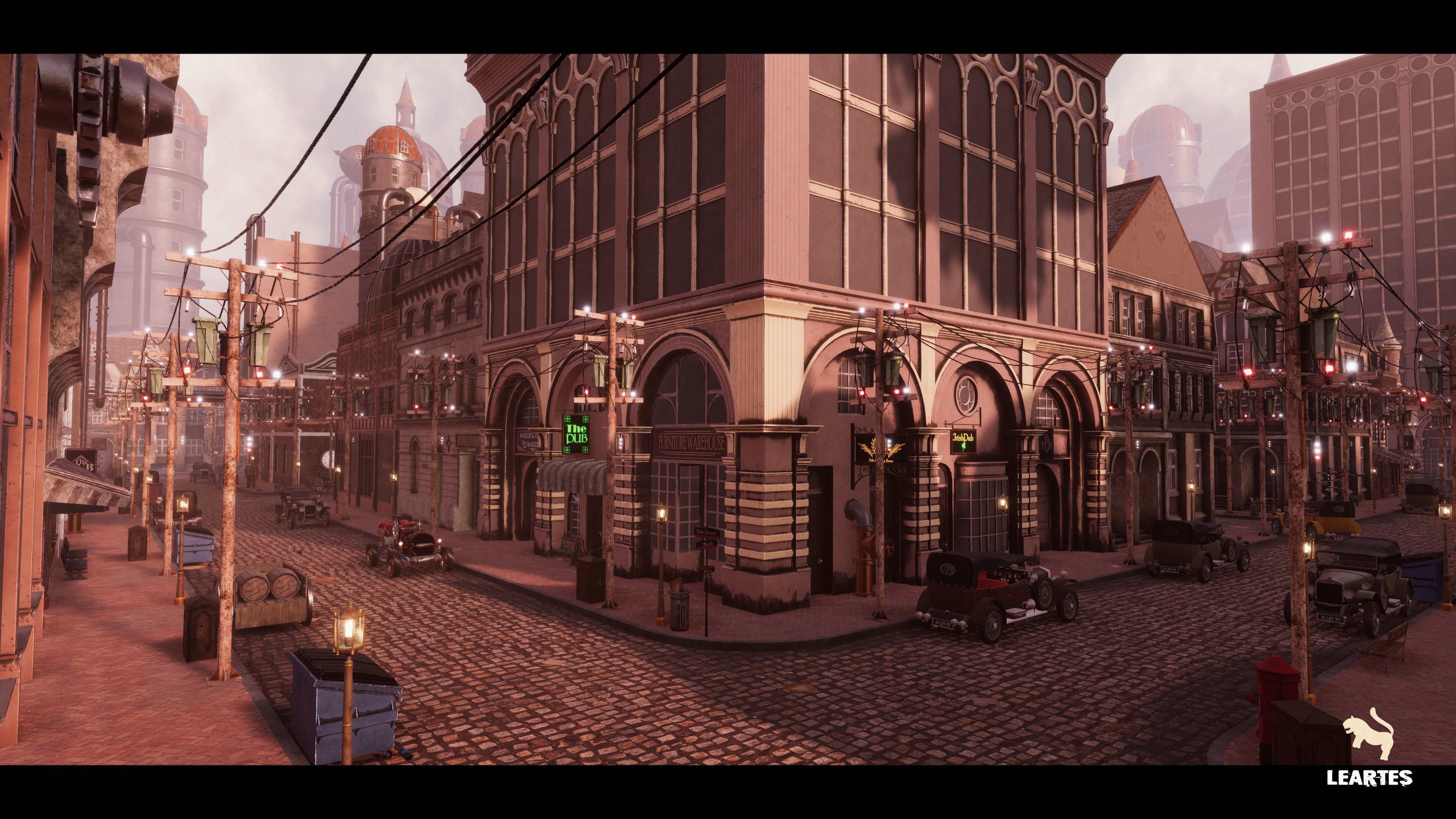 Steampunk - Victorian Environment Megapack Low-poly 3D model_11