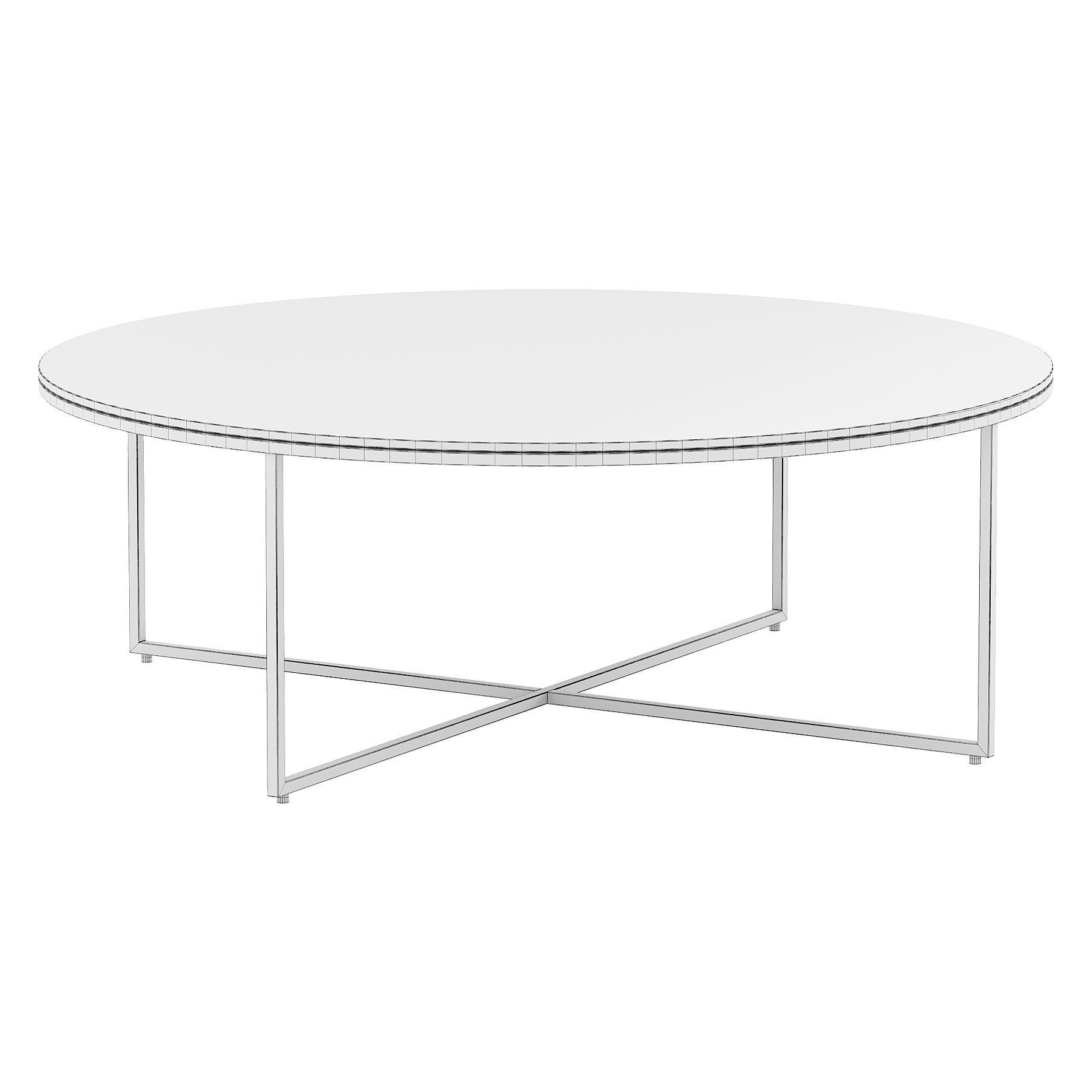Table basse ronde XL avec 3D model_1