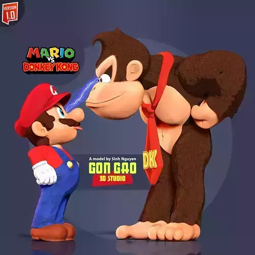 Mario vs Donkey Kong 3D print model