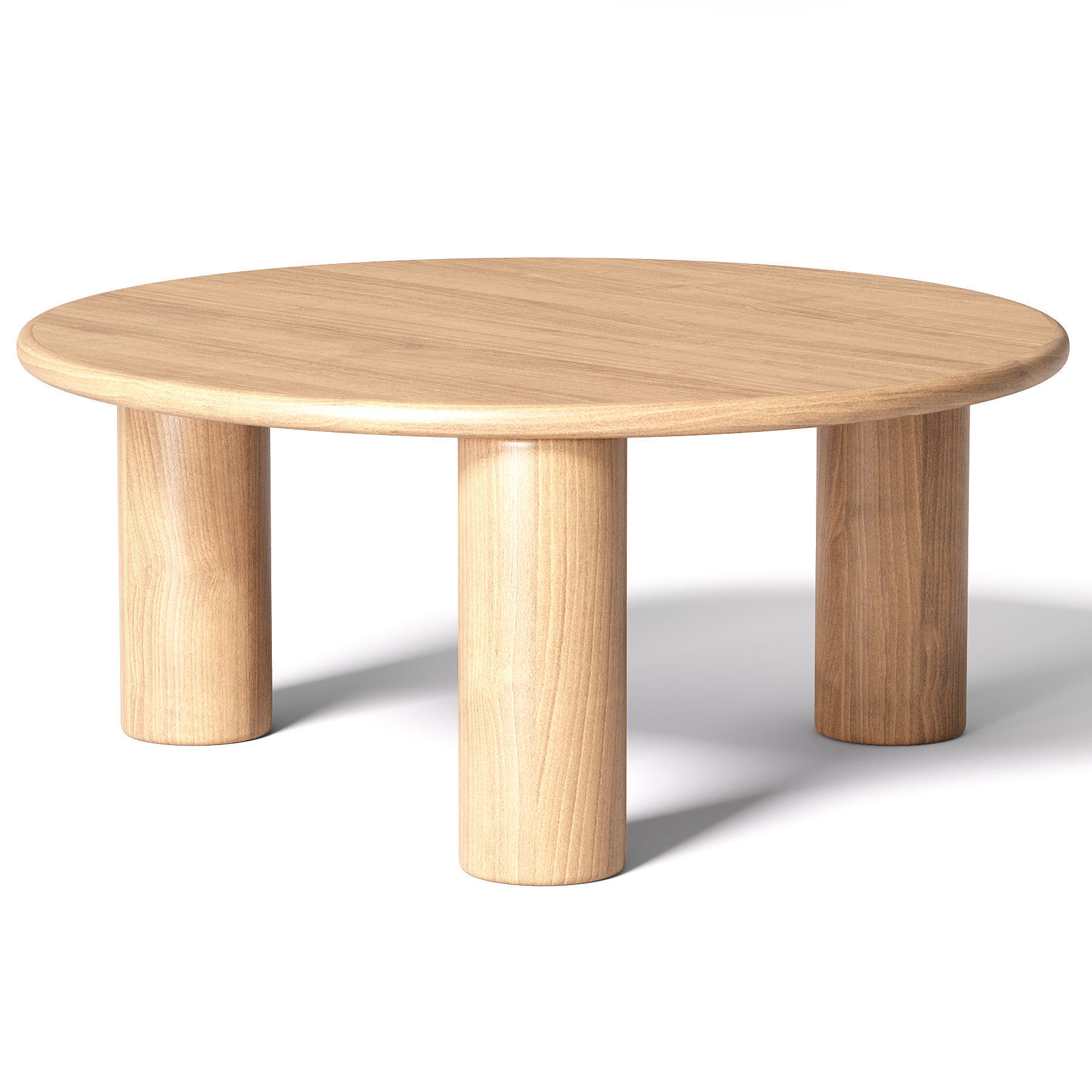 Table Basse Ronde Bois de Chene Didi 3D model_1