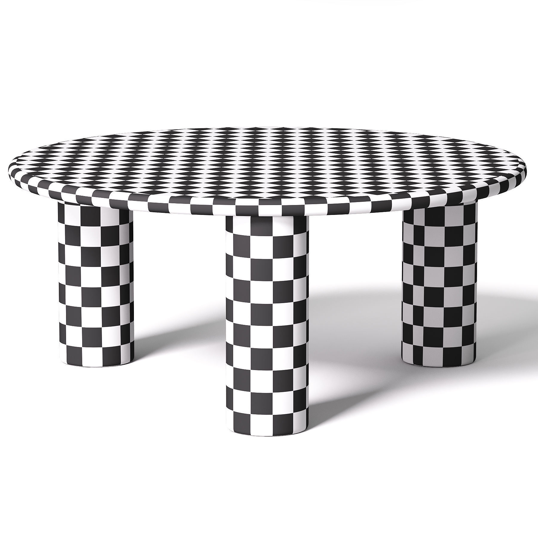 Table Basse Ronde Bois de Chene Didi 3D model_3