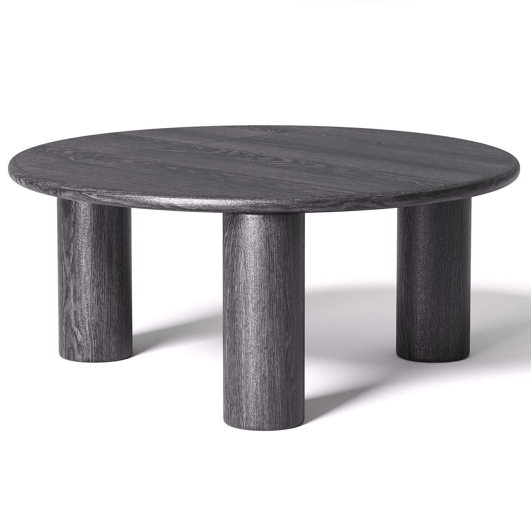 Table Basse Ronde Bois de Chene Didi 3D model_2