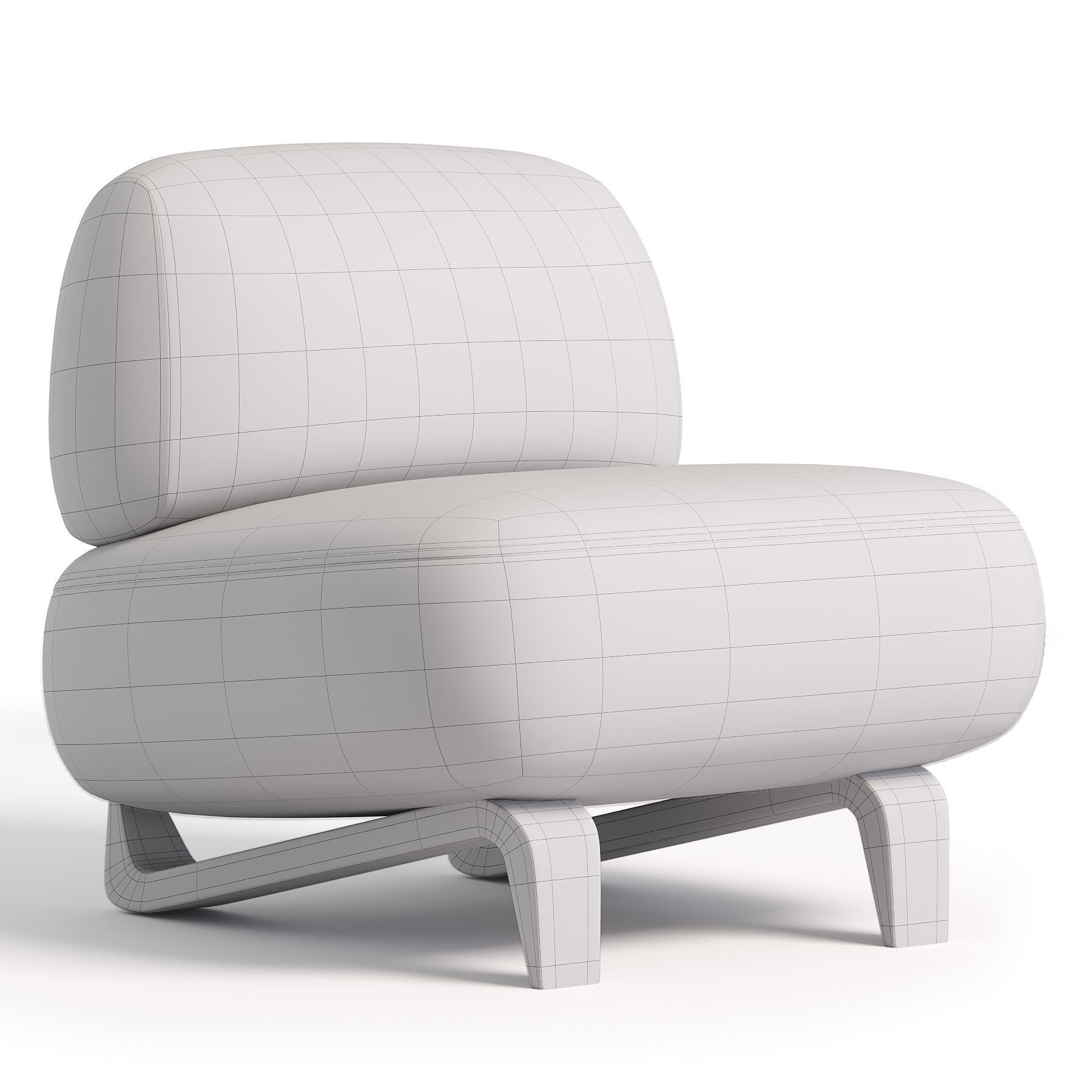 LOLA Armchair 3D model_3