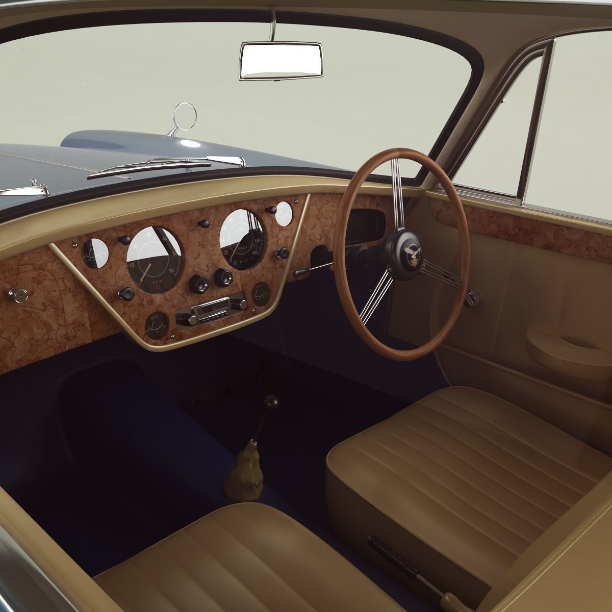 Alvis TE21 coupe 3D model_7