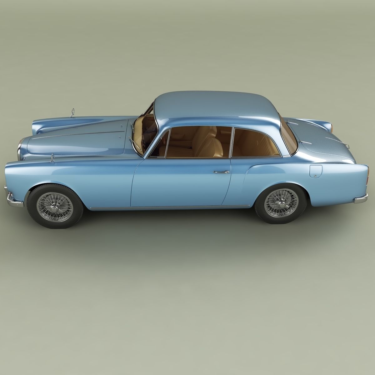 Alvis TE21 coupe 3D model_6