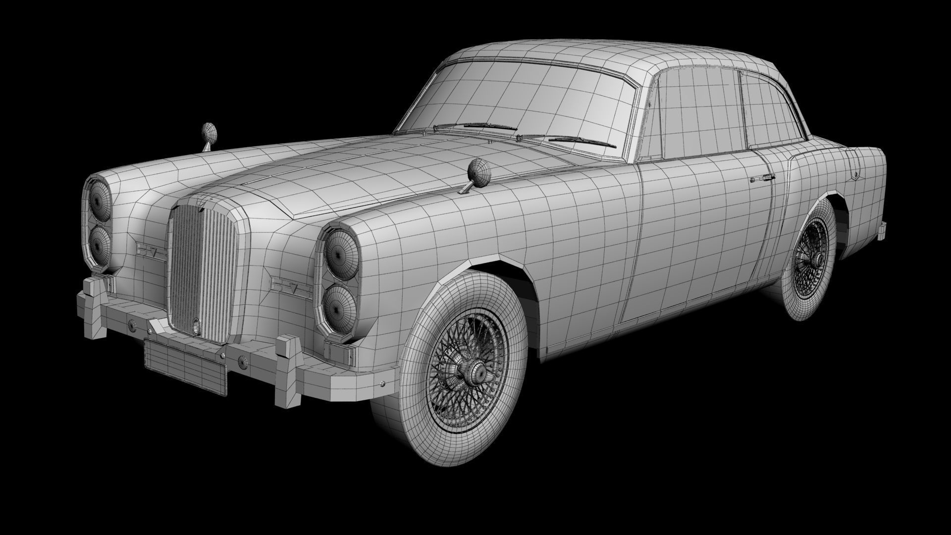 Alvis TE21 coupe 3D model_12