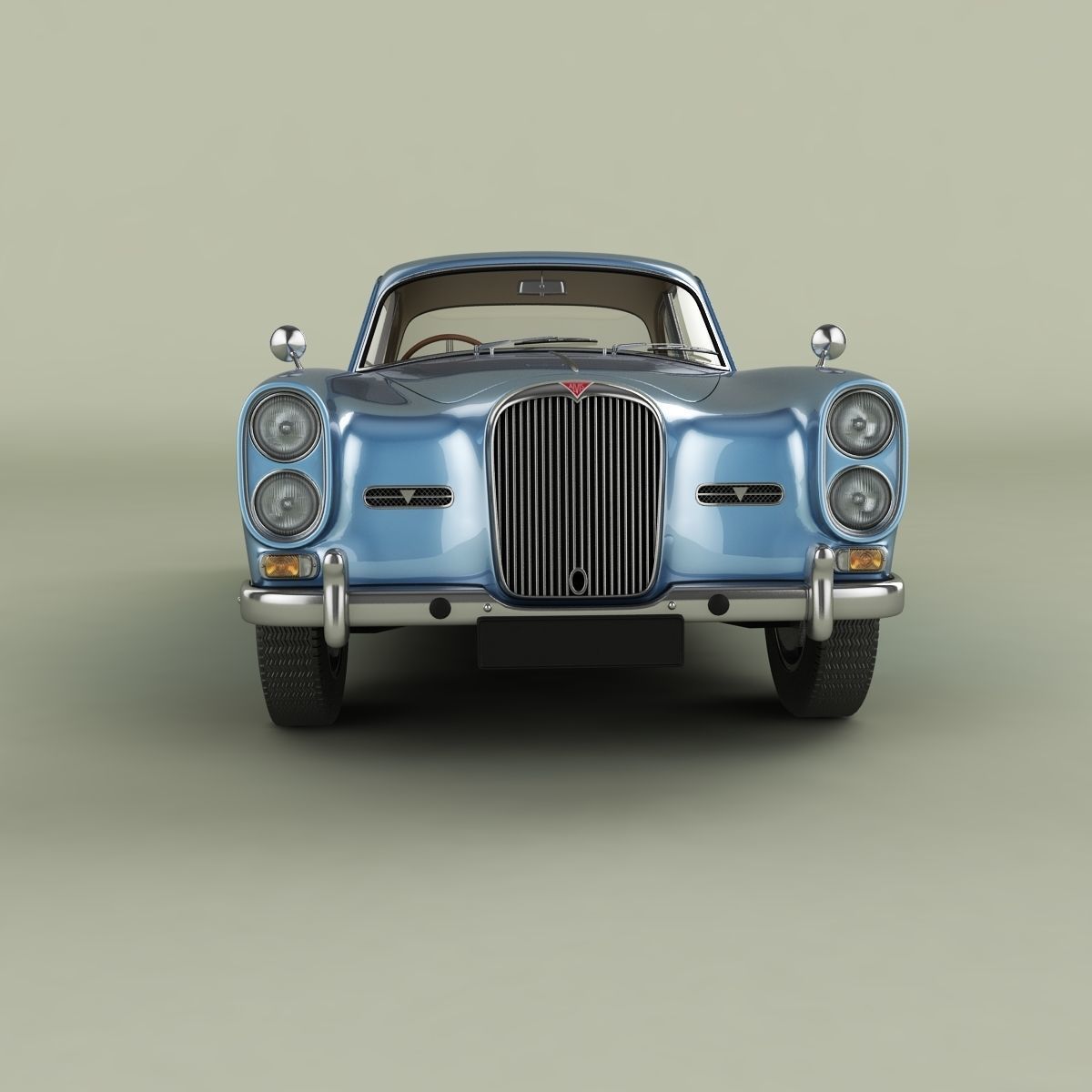 Alvis TE21 coupe 3D model_4