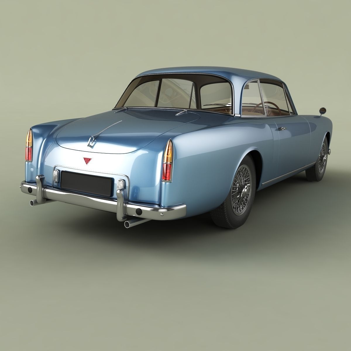 Alvis TE21 coupe 3D model_2