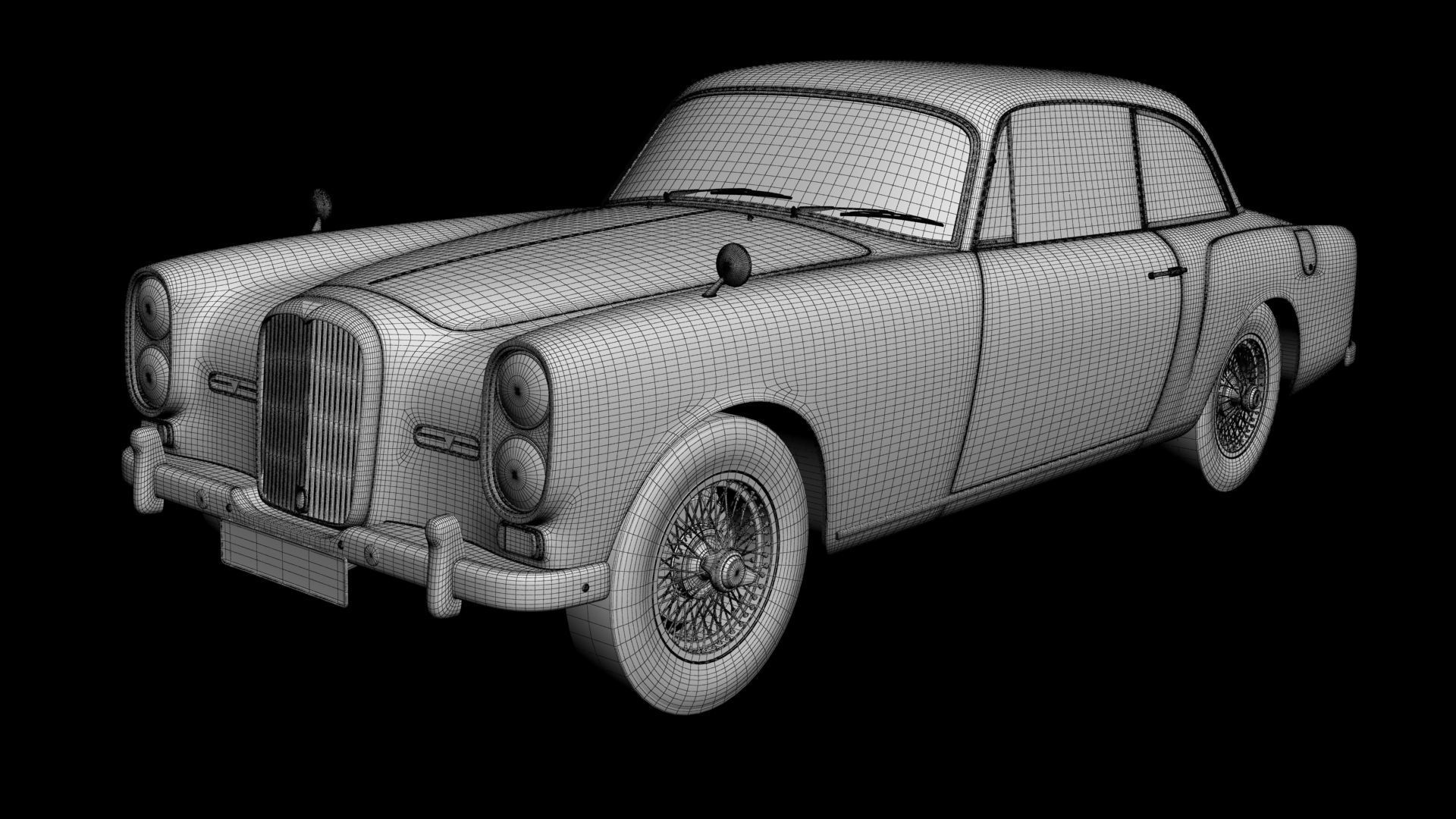 Alvis TE21 coupe 3D model_13