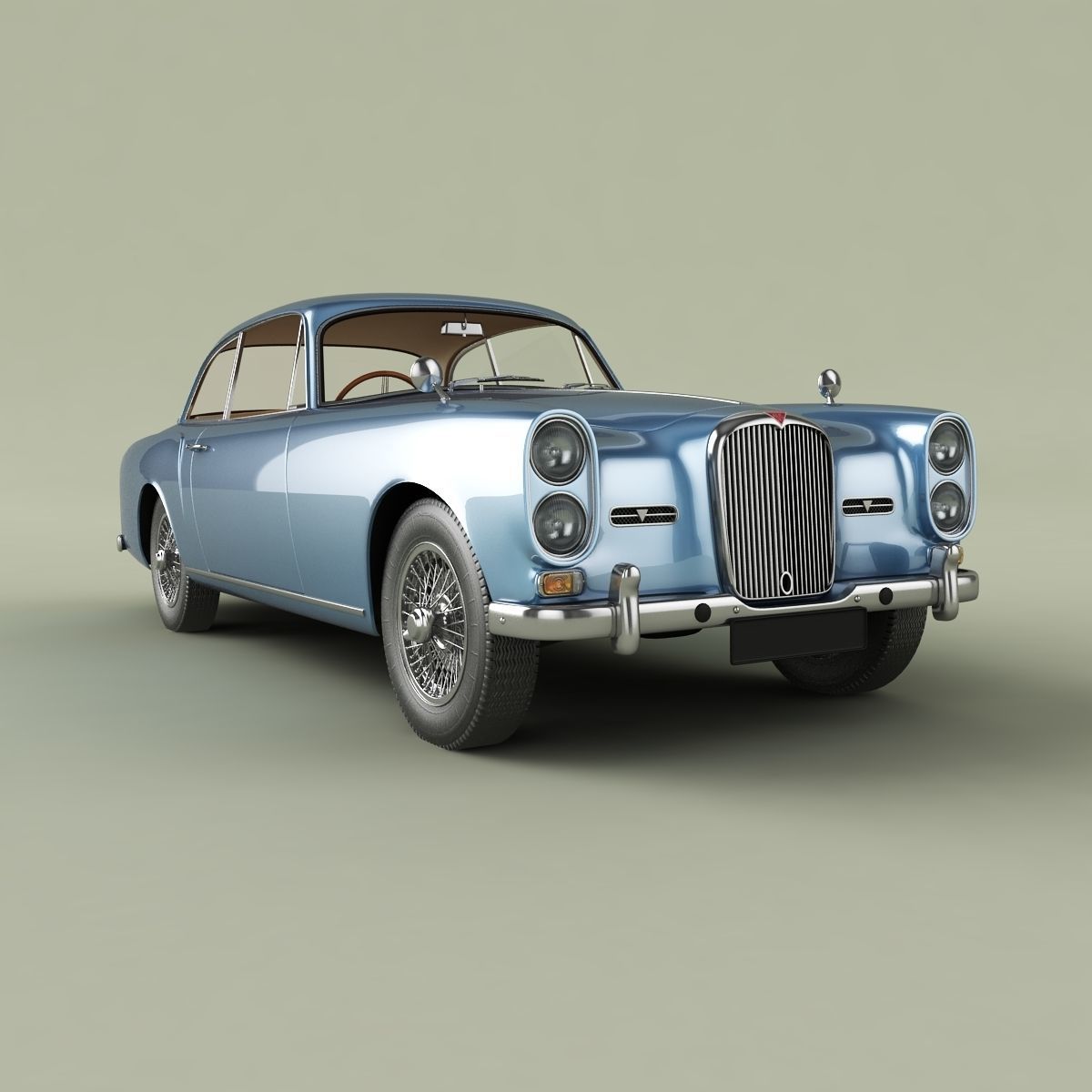 Alvis TE21 coupe 3D model_11