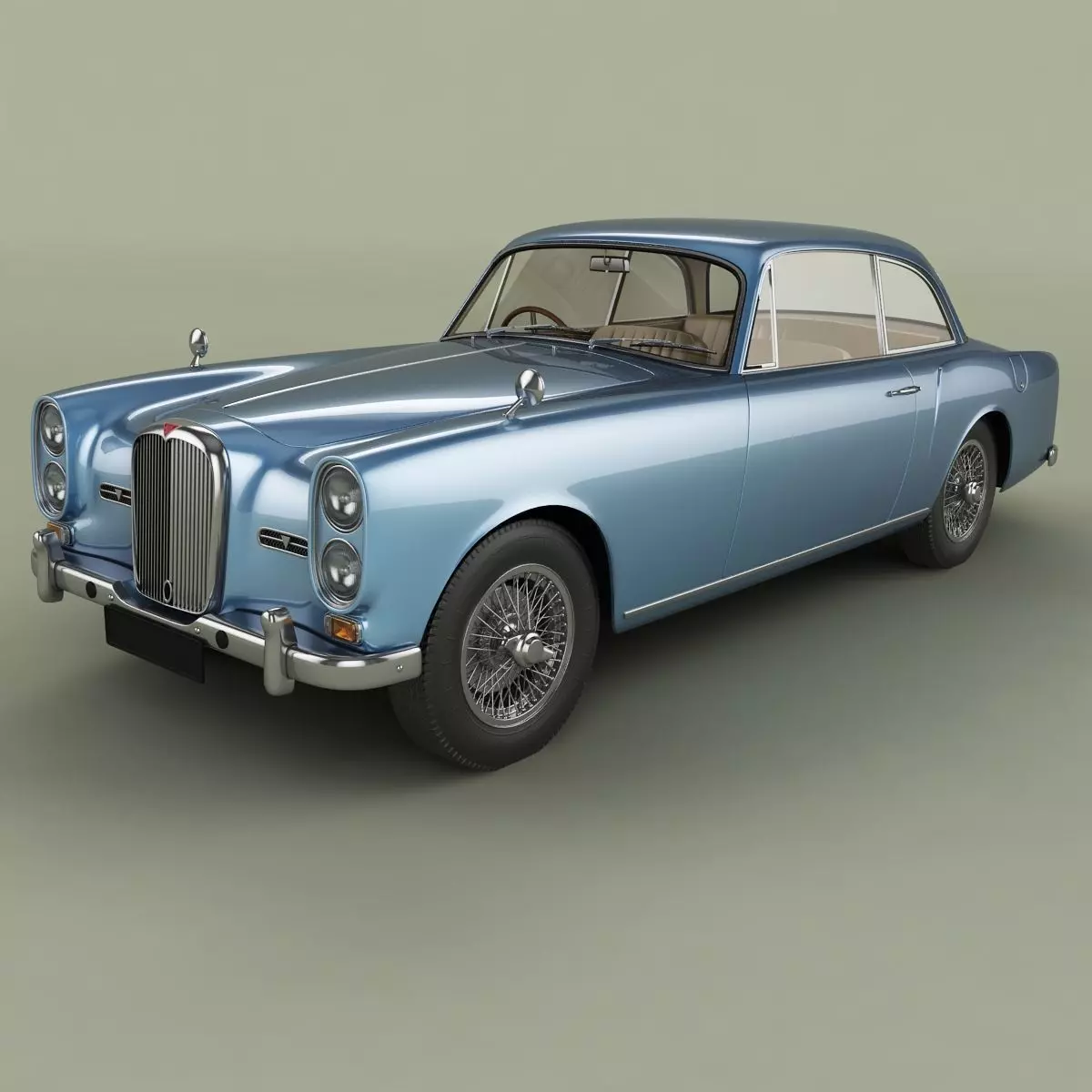 Alvis TE21 coupe 3D model_0