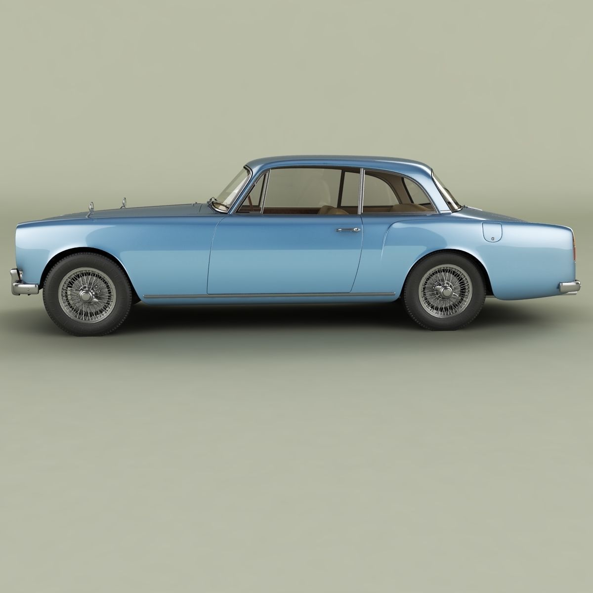 Alvis TE21 coupe 3D model_1