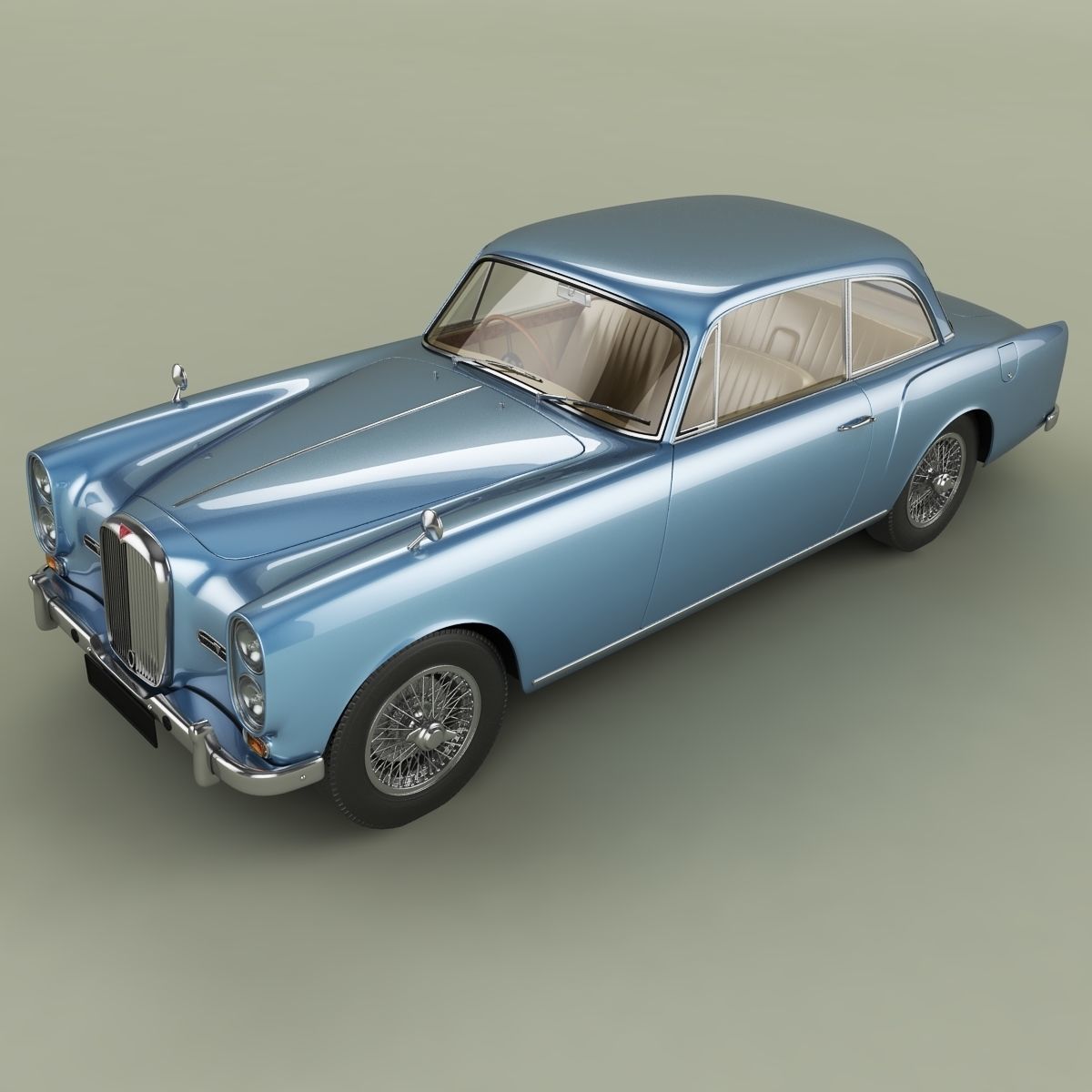 Alvis TE21 coupe 3D model_5