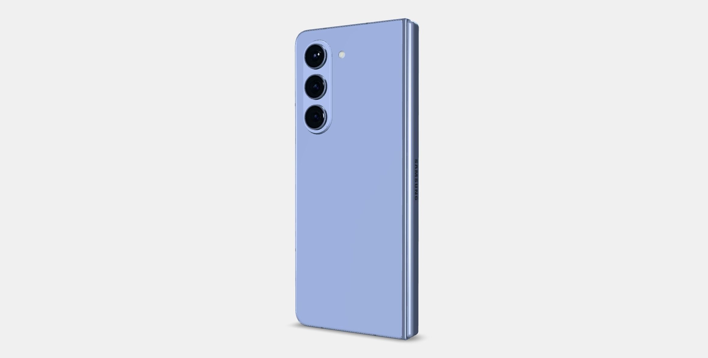 Samsung Galaxy Z Fold5 Jegesky Blue Low-poly 3D model_5