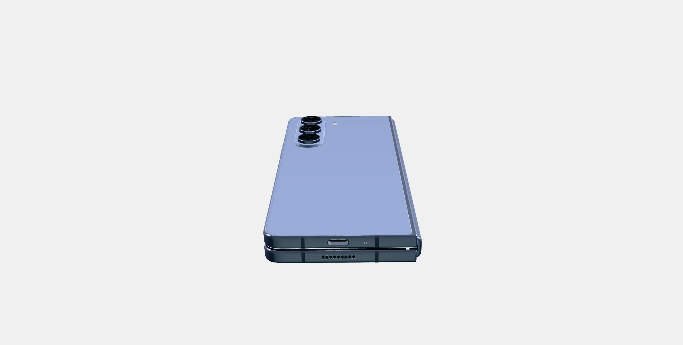 Samsung Galaxy Z Fold5 Jegesky Blue Low-poly 3D model_7