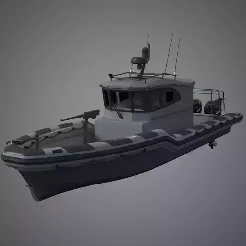 Tactical Rib boat 3D model