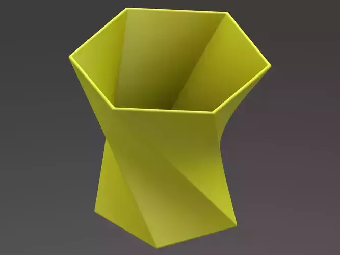 Twisted Pen-Hex Holder