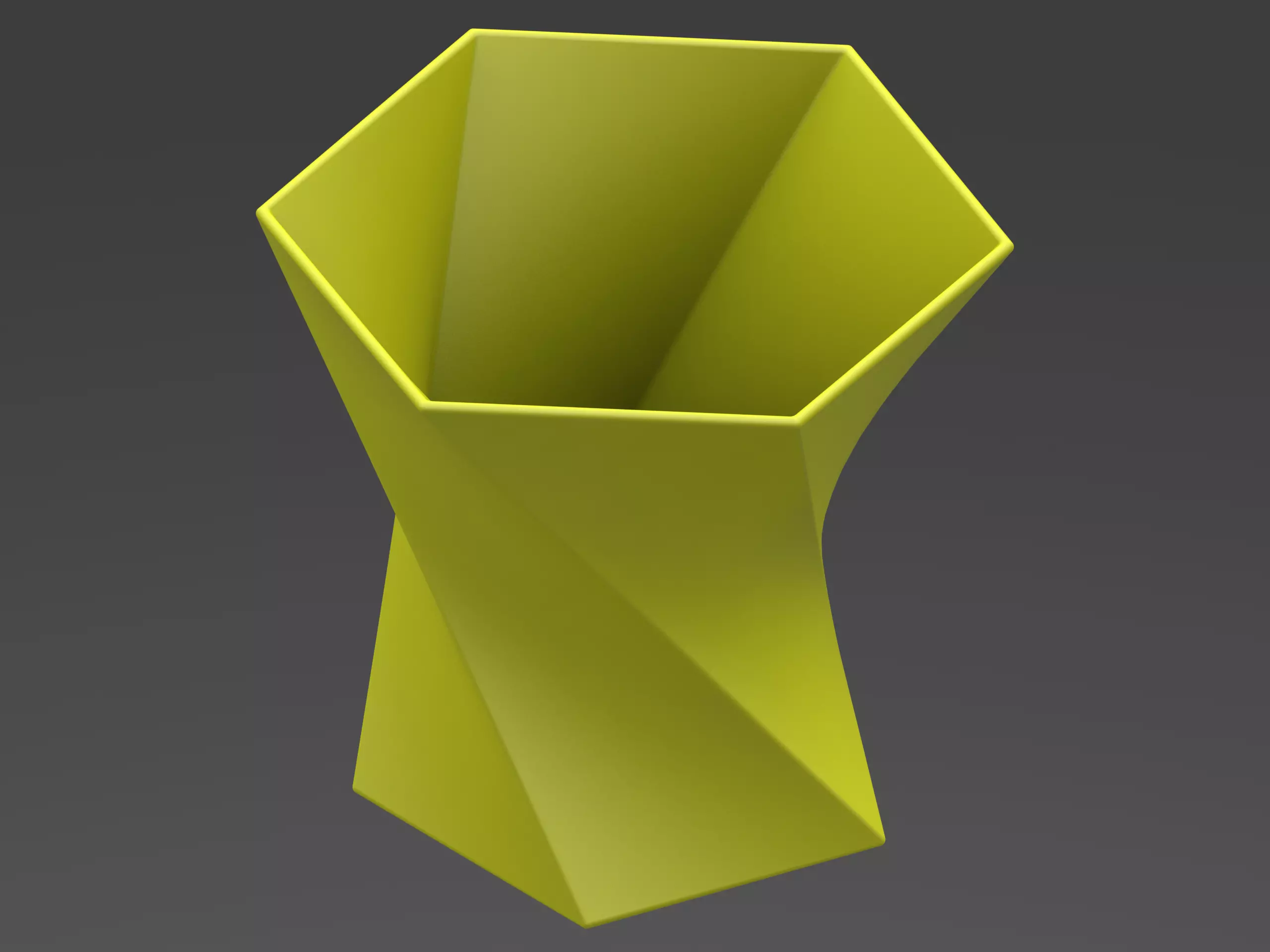 Twisted Pen-Hex Holder 3D print model