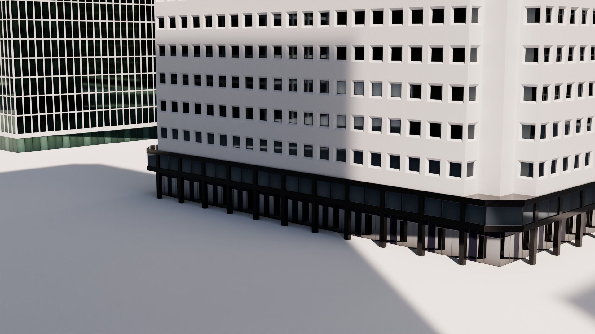 Tall Buildings - Skyscrapers  Low-poly 3D model_11