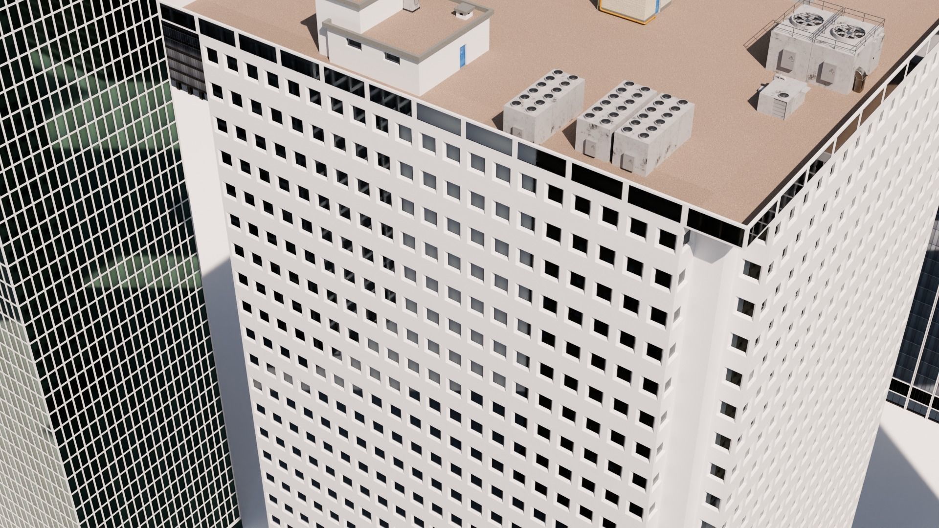 Tall Buildings - Skyscrapers  Low-poly 3D model_8