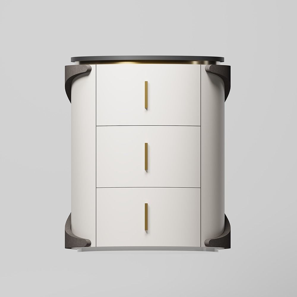 Bedside table 3D model_2