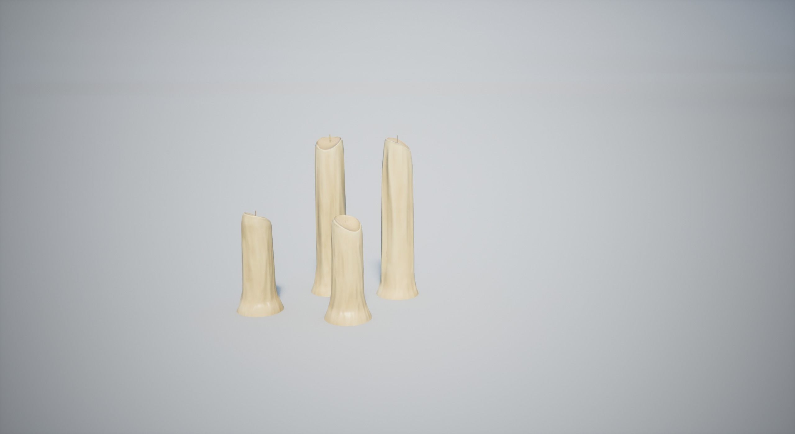 Candles Asset Pack Low-poly 3D model_12