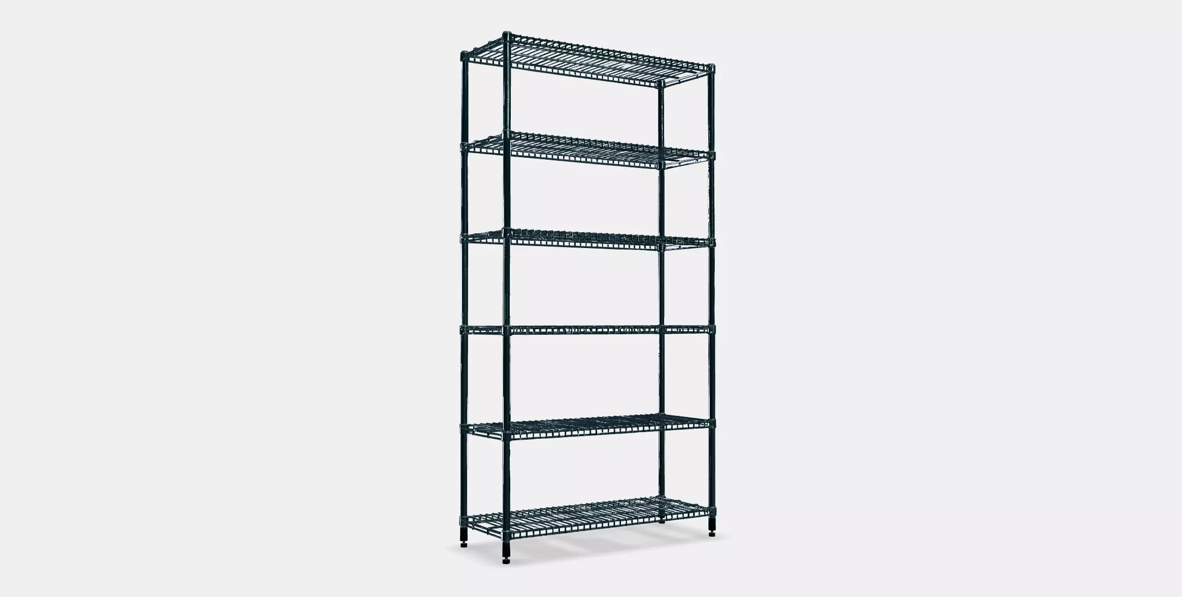 OMAR 1 shelf section Low-poly 3D model_0
