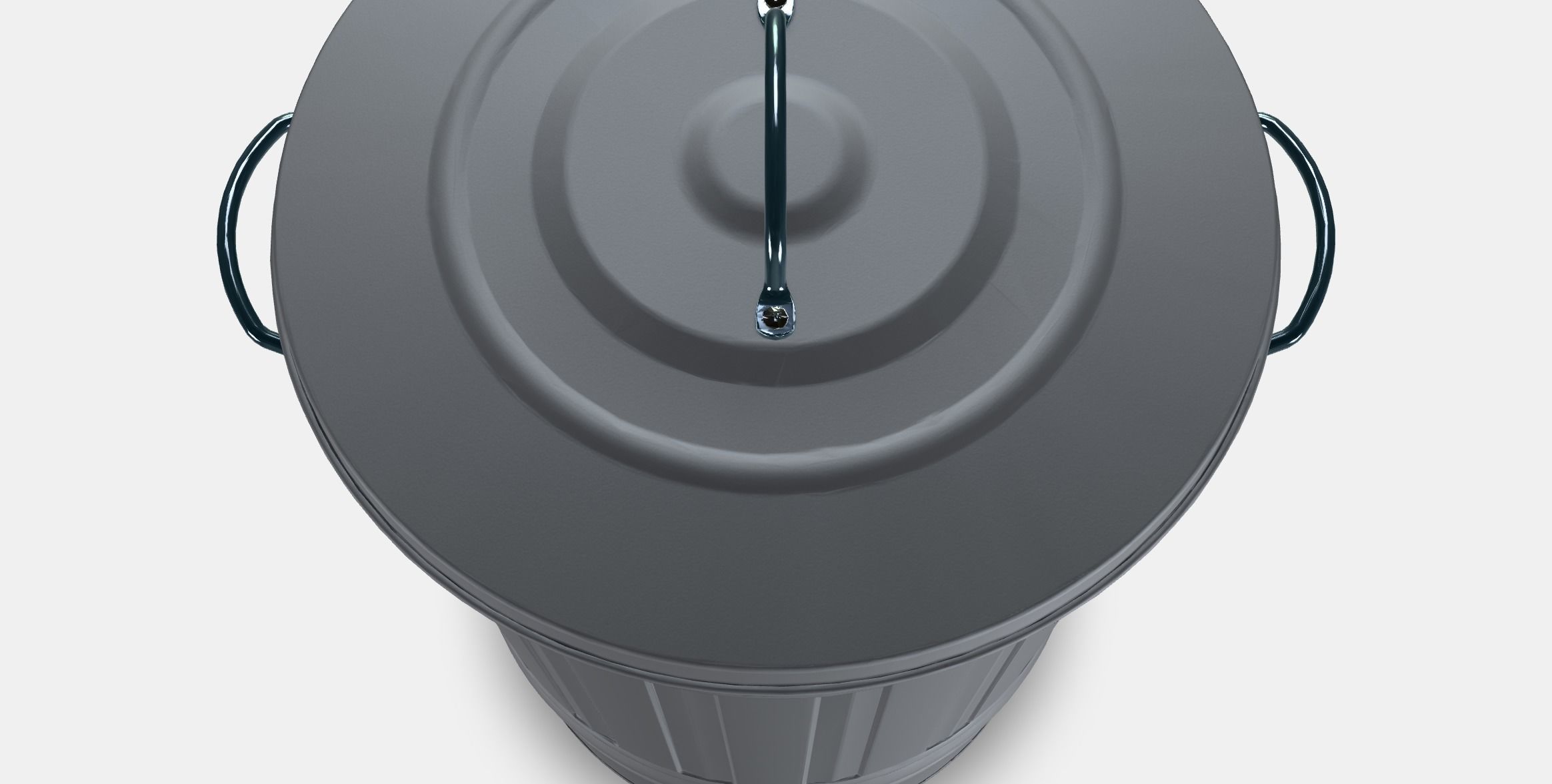 KNODD Bin with lid Low-poly 3D model_4