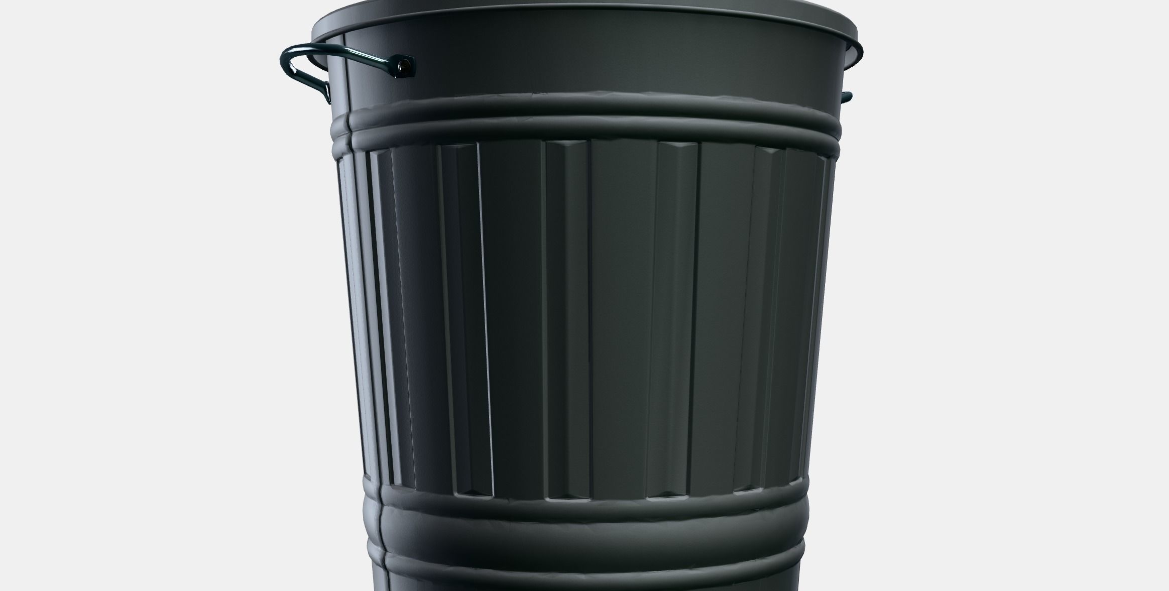 KNODD Bin with lid Low-poly 3D model_10