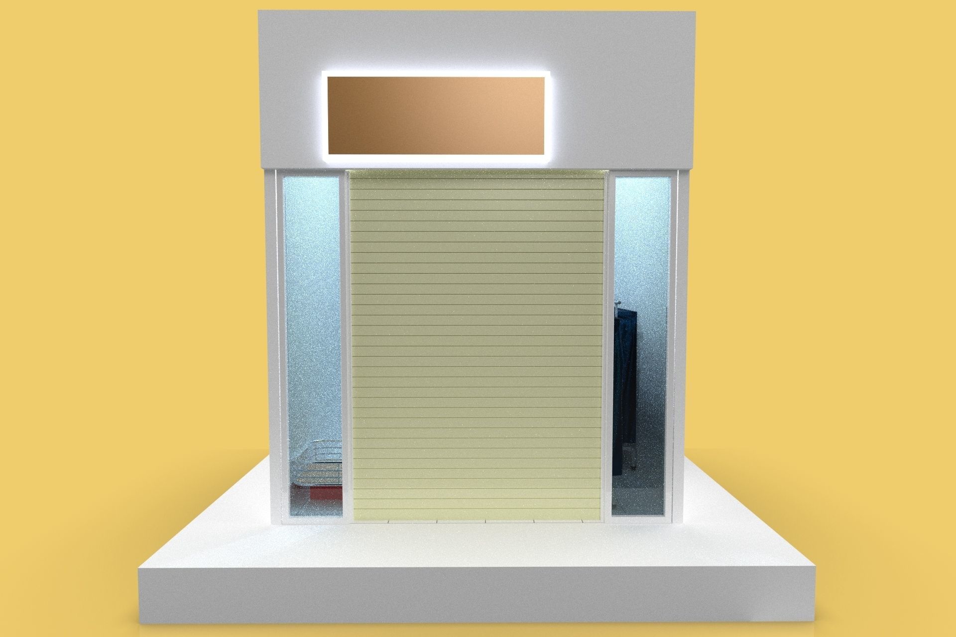 DRESS CLOTH SHOP STORE BOUTIQUE INTERIOR ROOM 3D model_4