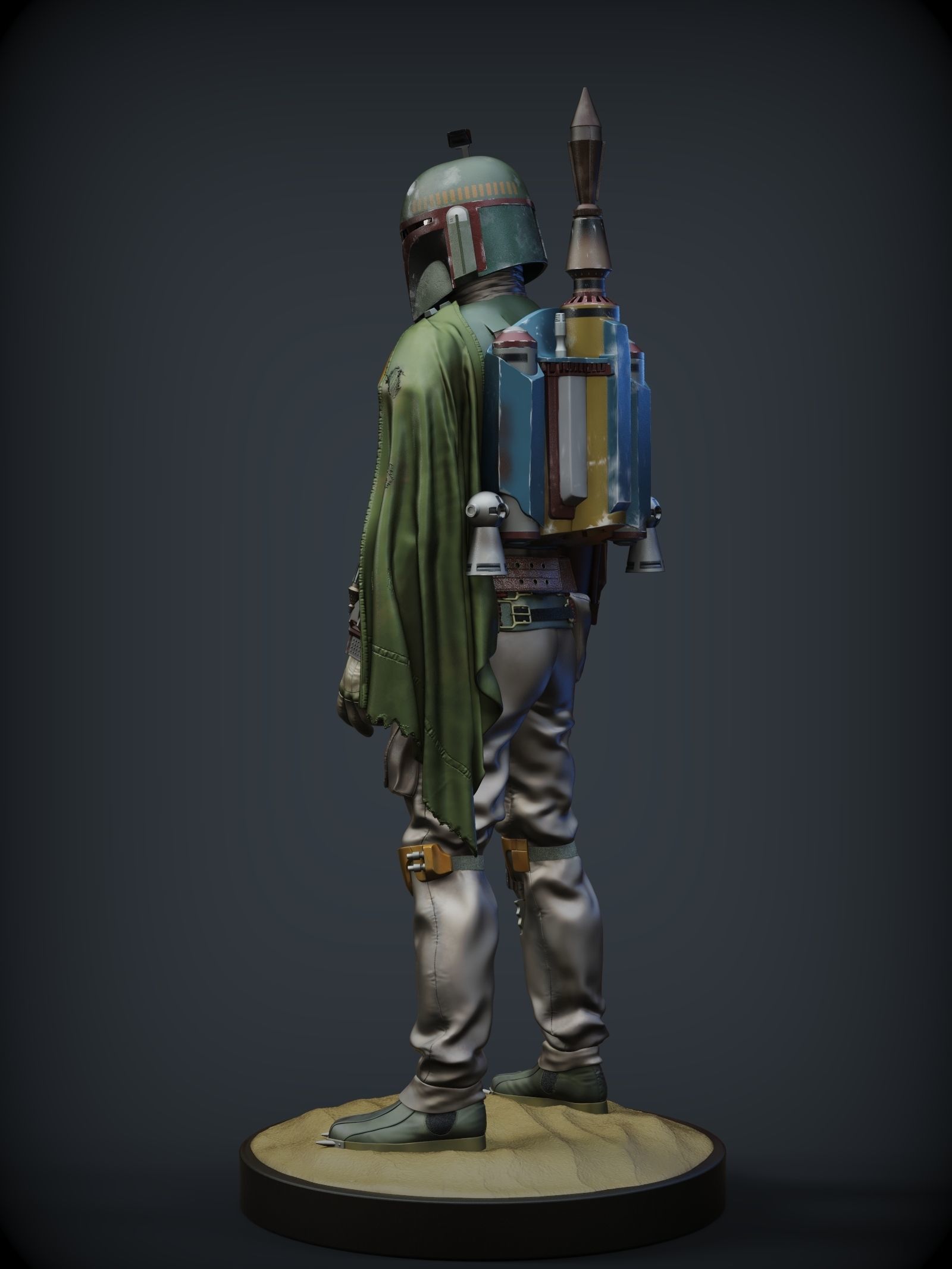 BOBA FETT ROTJ 3D print model_15