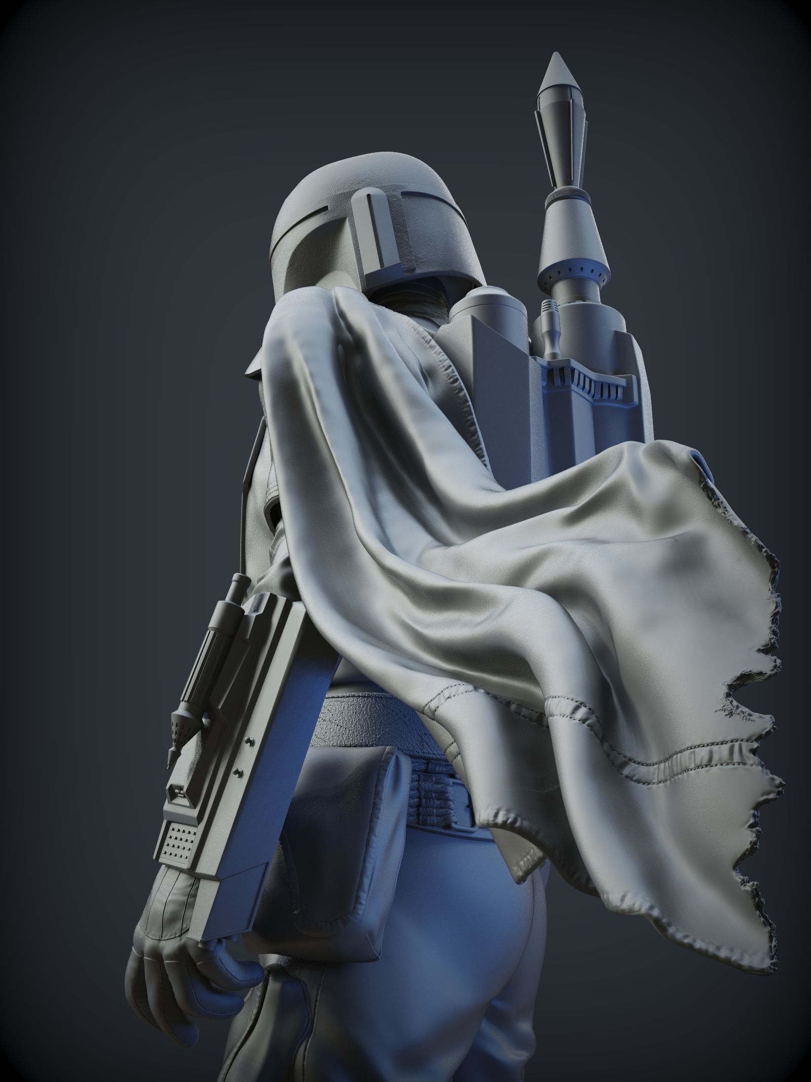 BOBA FETT ROTJ 3D print model_5
