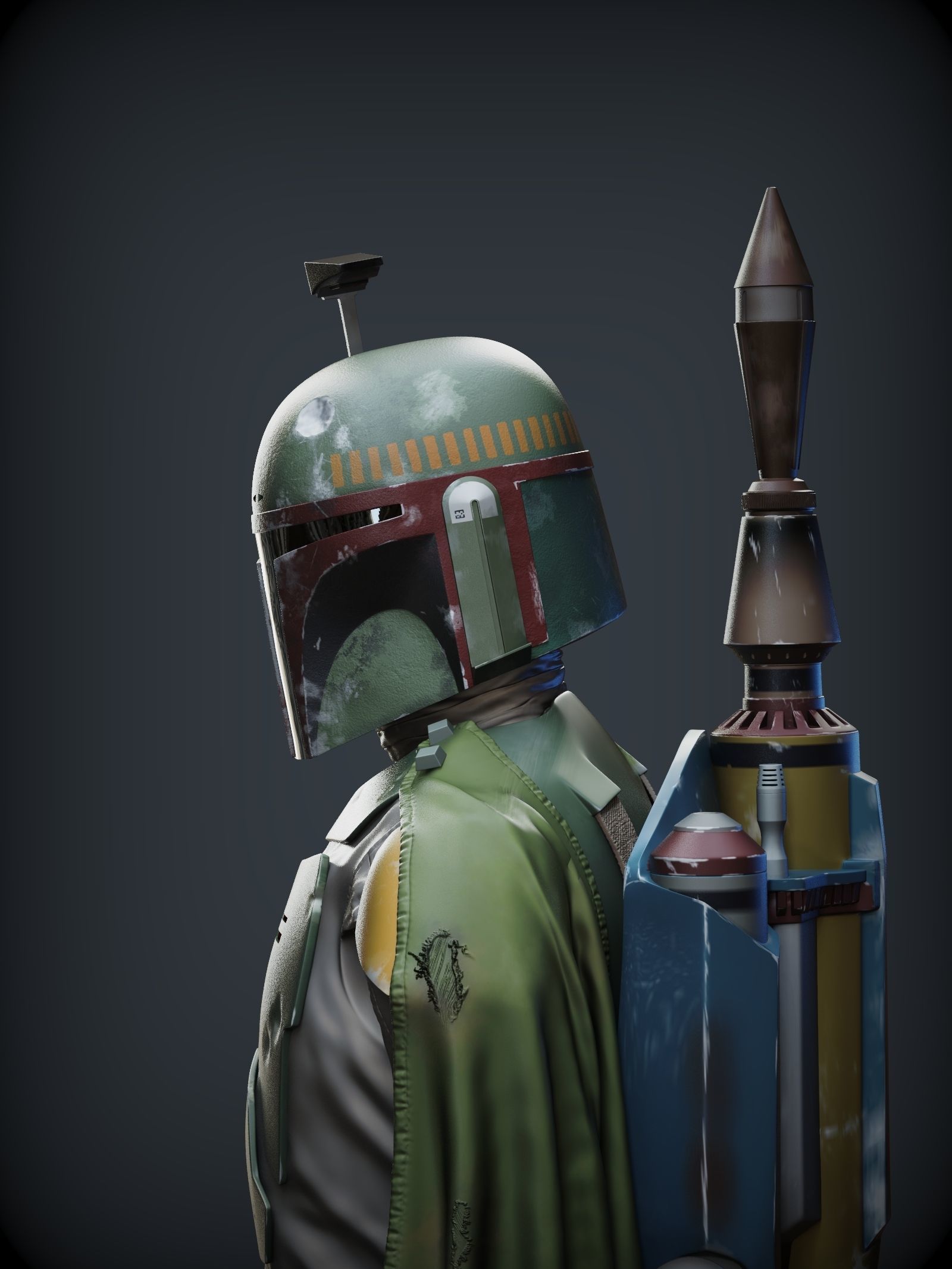 BOBA FETT ROTJ 3D print model_14