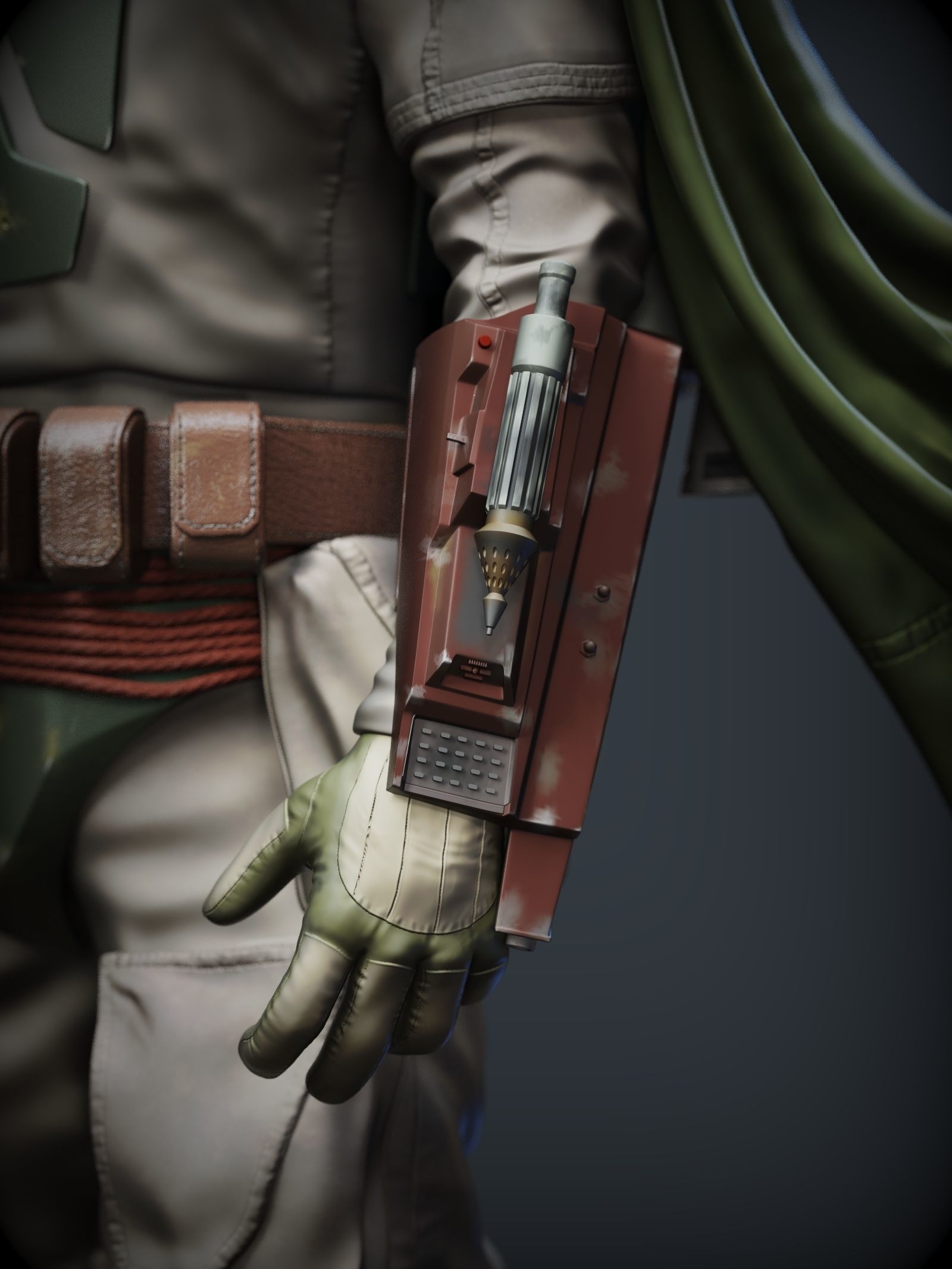 BOBA FETT ROTJ 3D print model_25