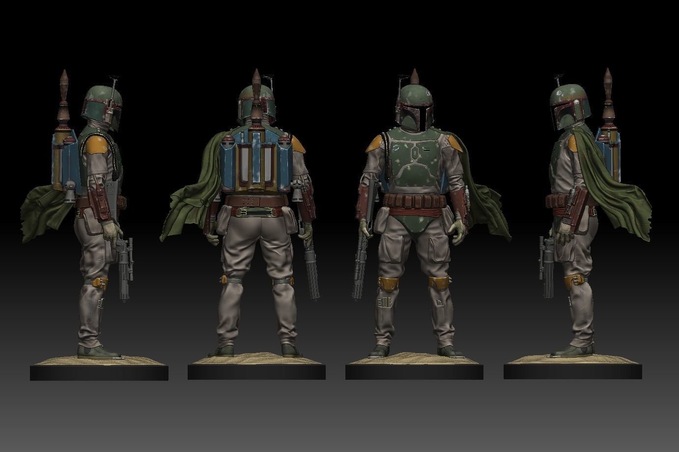 BOBA FETT ROTJ 3D print model_27