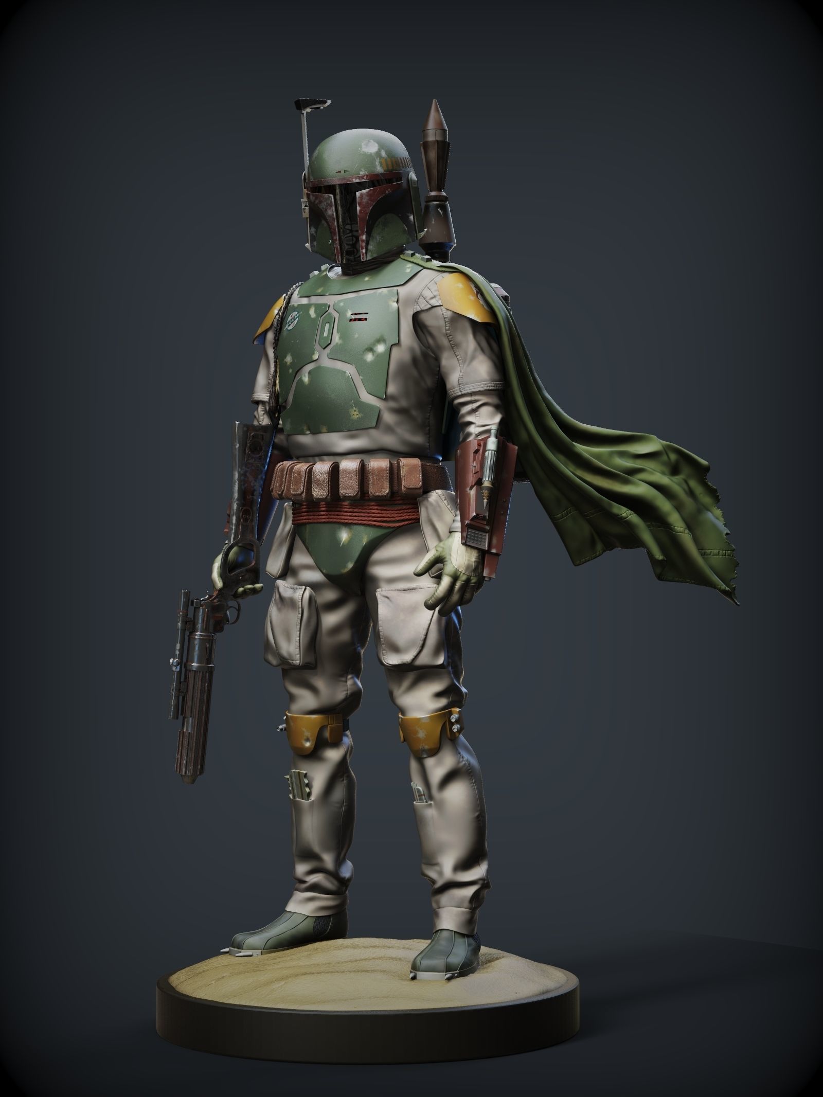 BOBA FETT ROTJ 3D print model_8